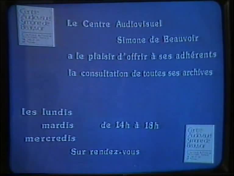 Centre audiovisuel Simone de Beauvoir : autoportrait (Le)